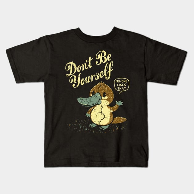 The Best Advice duck Kids T-Shirt by Virtue in the Wasteland Podcast